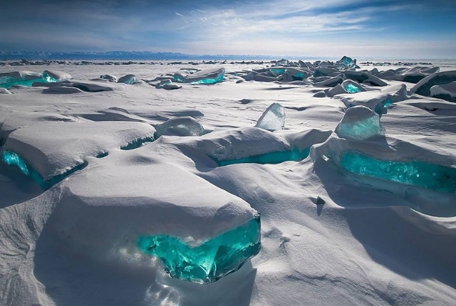 Emerald Ice, Lake Baikal, Russia