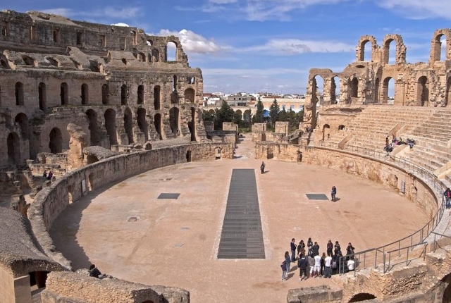 The amphitheater of El Djem