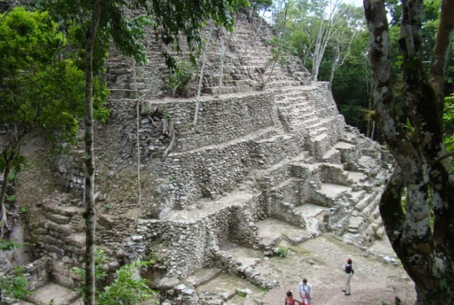 Pyramid Of Mayan Civilization, El Mirador, Guatemala
