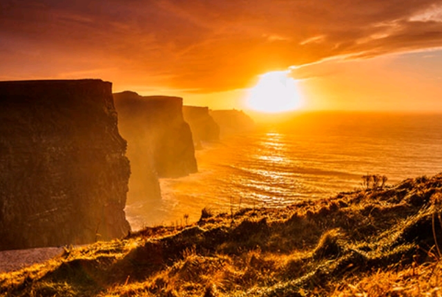  Sunset from the Cliffs of Moher