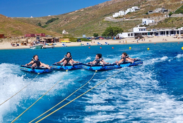 Water Sports at Elia Beach in Mykonos